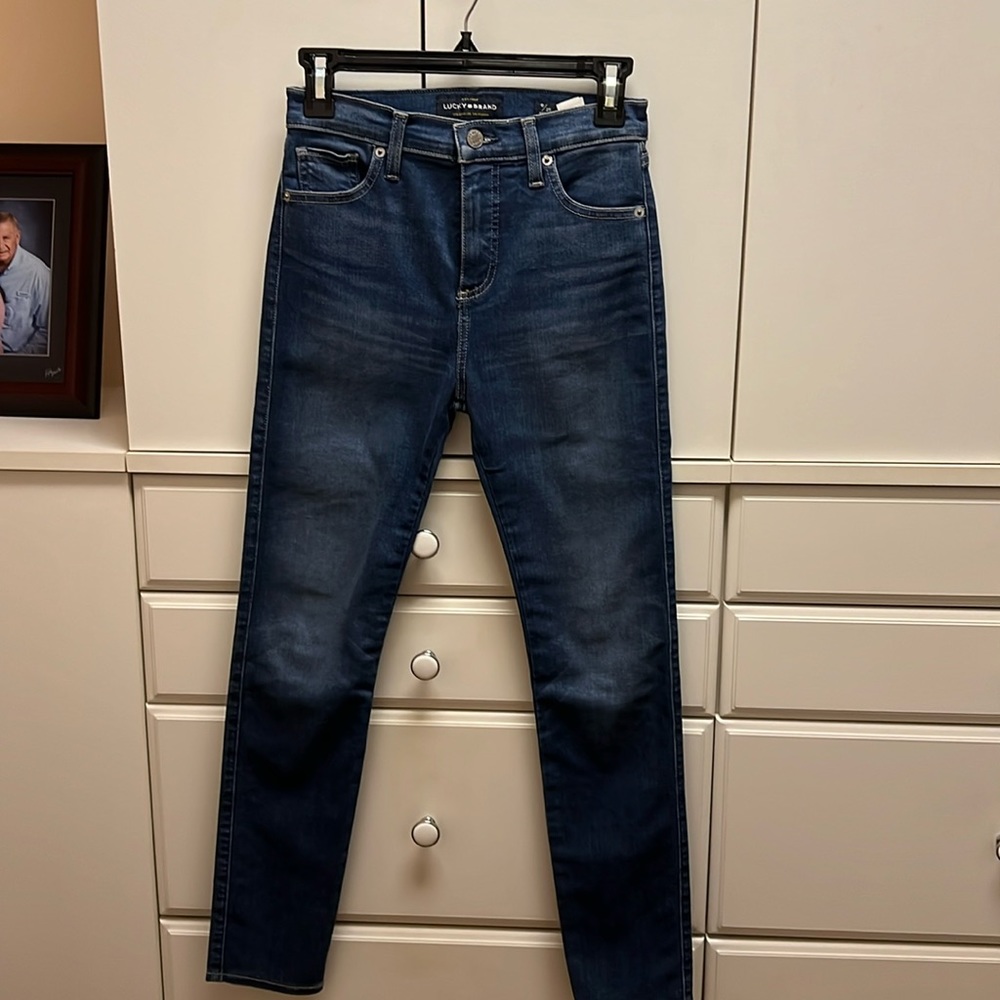 Lucky Jeans worn once. Tight fit